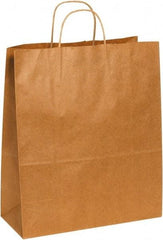 Made in USA - Kraft Grocery Bag - 13 x 6 x 15-3/4, Kraft - Apex Tool & Supply