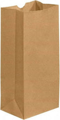 Made in USA - Kraft Grocery Bag - 5-1/4 x 3-7/16 x 10-15/16, Kraft - Apex Tool & Supply