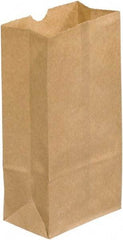 Made in USA - Kraft Grocery Bag - 3 x 1-7/8 x 5-7/8, Kraft - Apex Tool & Supply