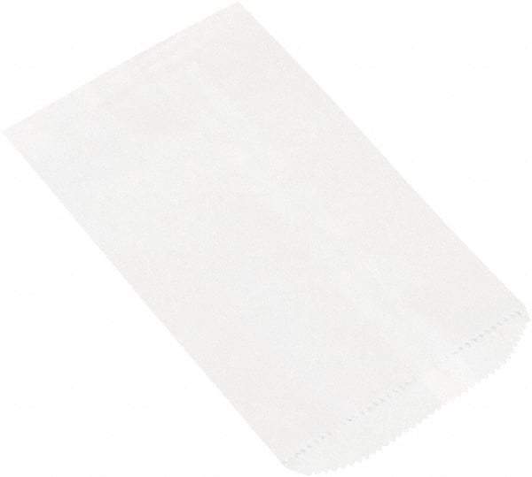Made in USA - Kraft Grocery Bag - 6-1/4 x 9-1/4, White - Apex Tool & Supply