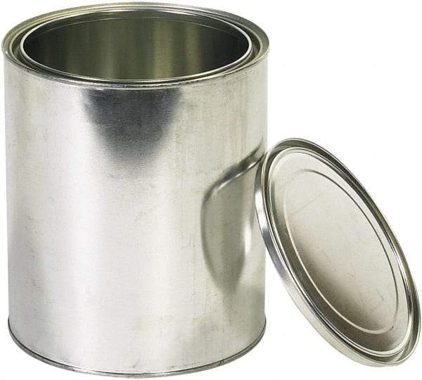 Value Collection - 1 Gal Gray Cylinder Metal Can - 10" High - Apex Tool & Supply