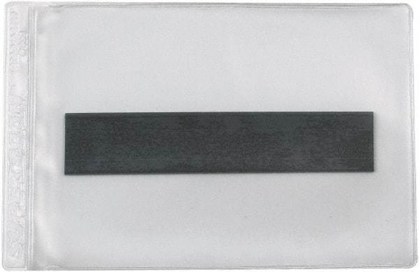 Superscan - 50 Piece Clear Magnetic Vinyl Envelope - 5" High x 8" Wide - Apex Tool & Supply