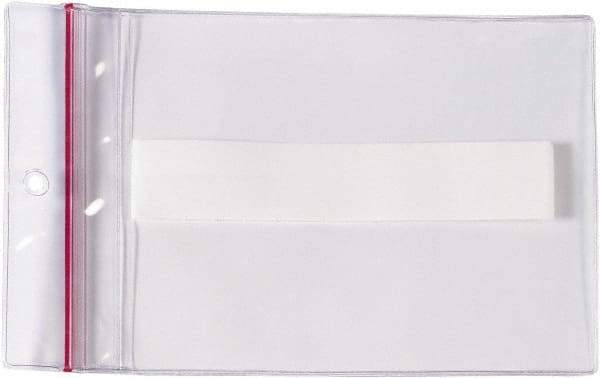 Superscan - 25 Piece Clear Press-On Vinyl Envelope - 4" High x 6" Wide - Apex Tool & Supply