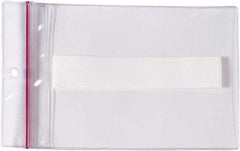 Superscan - 25 Piece Clear Press-On Vinyl Envelope - 5" High x 8" Wide - Apex Tool & Supply