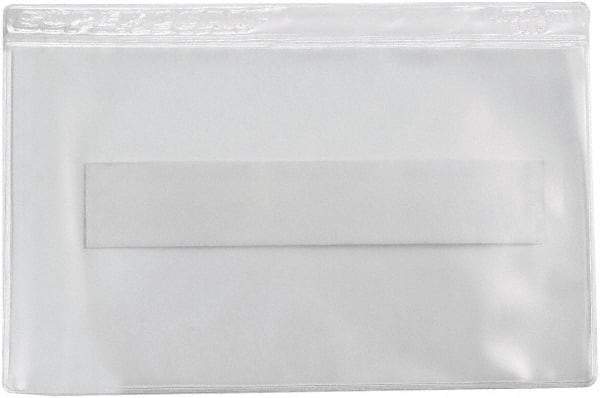 Superscan - 50 Piece Clear Press-On Vinyl Envelope - 2" High x 3-1/2" Wide - Apex Tool & Supply