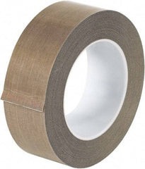 Made in USA - 18 Yd Long x 1-1/2" Wide, Brown Silicone PTFE Tape - 3 mil Thick - Apex Tool & Supply