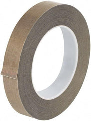 Made in USA - 36 Yd Long x 3/4" Wide, Brown Silicone PTFE Tape - 10 mil Thick - Apex Tool & Supply