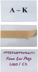 Made in USA - 3" Long x 5" Wide, Self Adhesive Back, Label Holder - Clear - Apex Tool & Supply