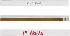 Made in USA - 1/2" Long x 6" Wide, Self Adhesive Back, Label Holder - Clear - Apex Tool & Supply