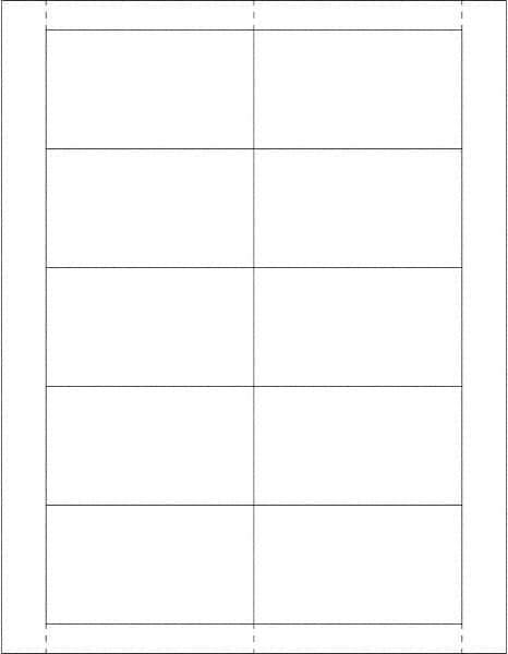 Made in USA - 500 Card Sleeves - 2 x 3-1/2" - Apex Tool & Supply