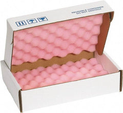Made in USA - 12" Long x 8" Wide, Antistatic Foam Shippers - Pink & White, Standard Grade - Apex Tool & Supply