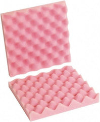 Made in USA - 10" Long x 10" Wide, Antistatic Convoluted Foam Set - Pink, Standard Grade - Apex Tool & Supply