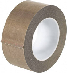 Made in USA - 18 Yd Long x 2" Wide, Brown Silicone PTFE Tape - 3 mil Thick - Apex Tool & Supply