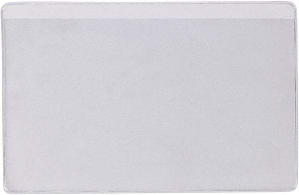 Superscan - 50 Piece Clear Press-On Vinyl Envelope - 3" High x 5" Wide - Apex Tool & Supply