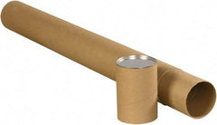 Made in USA - 4" Diam x 36" Long Round Telescoping Mailing Tubes - 2 Walls, Kraft (Color) - Apex Tool & Supply