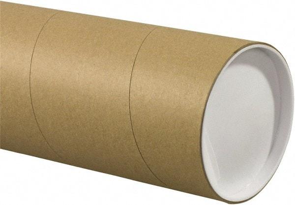 Made in USA - 5" Diam x 48" Long Round Jumbo Mailing Tubes - 1 Wall, Kraft (Color) - Apex Tool & Supply