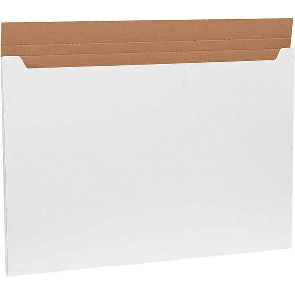 Made in USA - 26" Wide x 38" Long x 1" High Rectangle Crush Proof Mailers - 1 Wall, White - Apex Tool & Supply