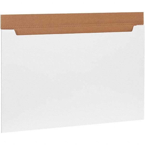 Made in USA - 24" Wide x 36" Long x 2-1/2" High Rectangle Crush Proof Mailers - 1 Wall, White - Apex Tool & Supply