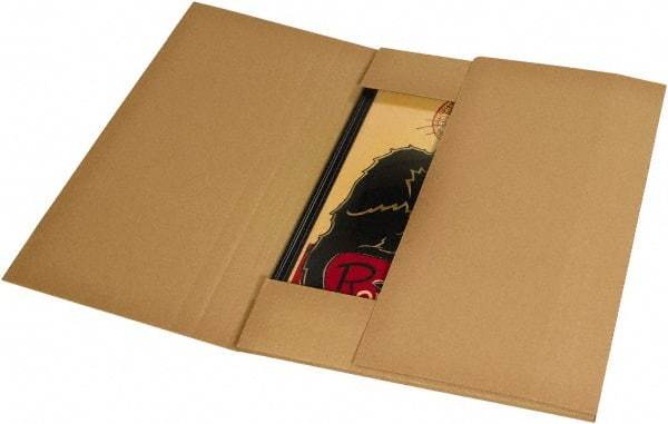 Made in USA - 36" Wide x 36" Long x 6" High Rectangle Crush Proof Mailers - 1 Wall, Kraft (Color) - Apex Tool & Supply