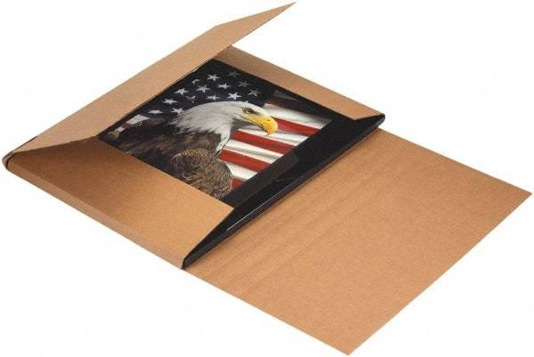 Made in USA - 26" Wide x 38" Long x 6" High Rectangle Crush Proof Mailers - 1 Wall, Kraft (Color) - Apex Tool & Supply