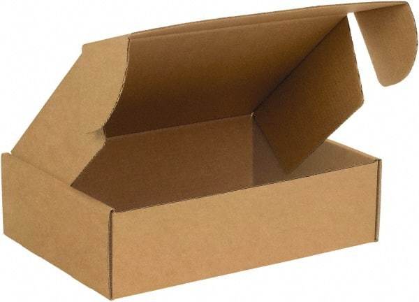 Made in USA - 10" Wide x 12" Long x 6" High Rectangle Crush Proof Mailers - 1 Wall, Kraft (Color) - Apex Tool & Supply