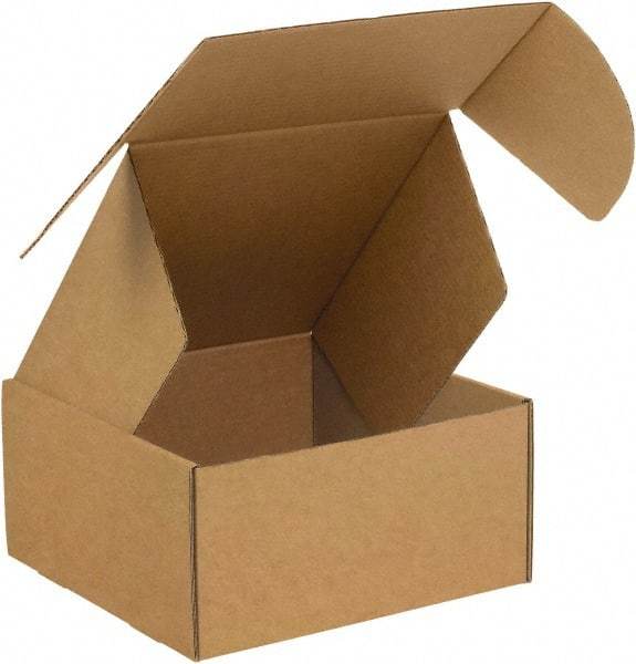 Made in USA - 10" Wide x 14" Long x 6" High Rectangle Crush Proof Mailers - 1 Wall, Kraft (Color) - Apex Tool & Supply