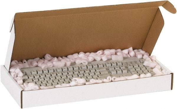 Made in USA - 14" Wide x 24" Long x 4" High Rectangle Crush Proof Mailers - 1 Wall, White - Apex Tool & Supply