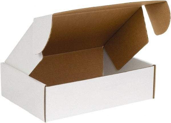 Made in USA - 18" Wide x 24" Long x 6" High Rectangle Crush Proof Mailers - 1 Wall, White - Apex Tool & Supply