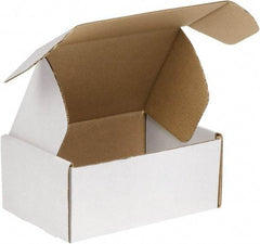 Made in USA - 12" Wide x 18" Long x 6" High Rectangle Crush Proof Mailers - 1 Wall, White - Apex Tool & Supply