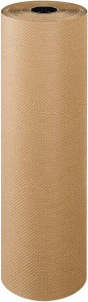 Made in USA - 300' Long x 36" Wide Roll of Indented Kraft Paper - 60 Lb Paper Weight - Apex Tool & Supply