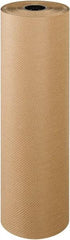 Made in USA - 300' Long x 36" Wide Roll of Indented Kraft Paper - 60 Lb Paper Weight - Apex Tool & Supply