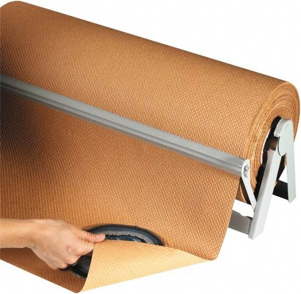 Made in USA - 300' Long x 48" Wide Roll of Indented Kraft Paper - 60 Lb Paper Weight - Apex Tool & Supply