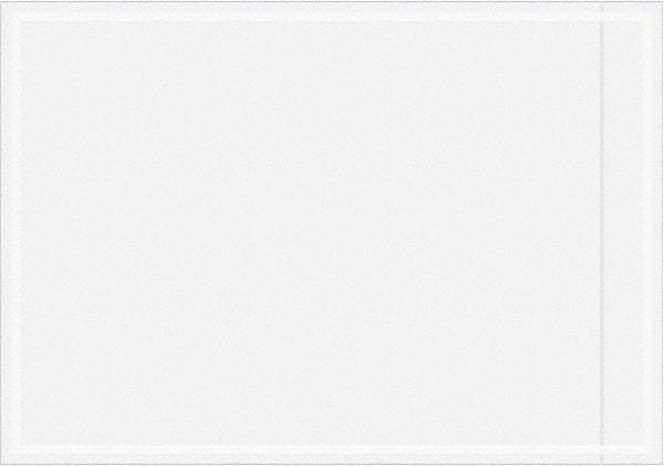 Value Collection - 1,000 Piece, 3-1/2" Long x 5" Wide, Packing List Envelope - Unprinted, Clear - Apex Tool & Supply