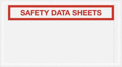 Value Collection - 1,000 Piece, 5-1/2" Long x 10" Wide, Packing List Envelope - Material Safety Data Sheets Enclosed, Clear - Apex Tool & Supply