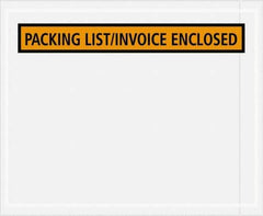 Value Collection - 1,000 Piece, 4-1/2" Long x 5-1/2" Wide, Packing List Envelope - Packing List/Invoice Enclosed, Orange - Apex Tool & Supply