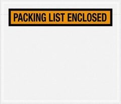 Value Collection - 1,000 Piece, 7" Long x 6" Wide, Packing List Envelope - Packing List Enclosed, Orange - Apex Tool & Supply