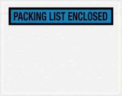 Value Collection - 1,000 Piece, 7" Long x 5-1/2" Wide, Packing List Envelope - Packing List Enclosed, Blue - Apex Tool & Supply