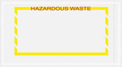 Value Collection - 1,000 Piece, 5-1/2" Long x 10" Wide, Packing List Envelope - Hazardous Waste, Yellow - Apex Tool & Supply