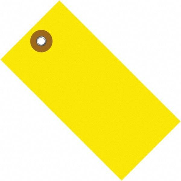 Dupont - 2-3/4" High x 1-3/8" Long, Safety & Facility Blank Tag - Yellow Spunbonded Olefin - Apex Tool & Supply
