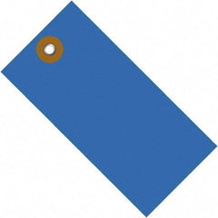 Dupont - 6-1/4" High x 3-1/8" Long, Safety & Facility Blank Tag - Blue Spunbonded Olefin - Apex Tool & Supply