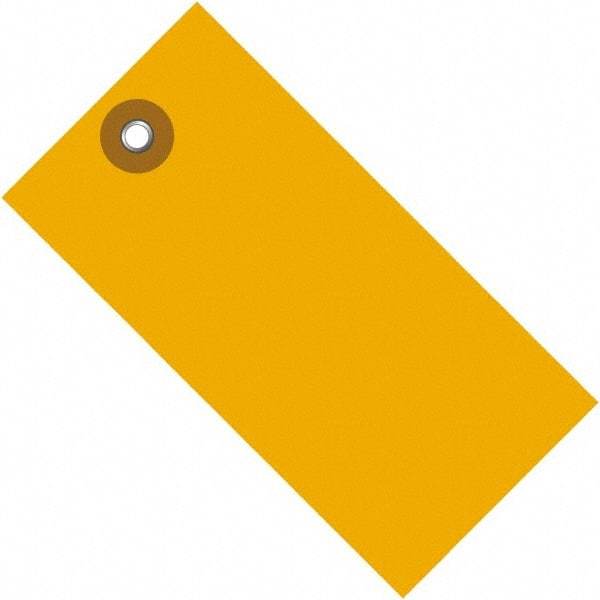 Dupont - 6-1/4" High x 3-1/8" Long, Safety & Facility Blank Tag - Orange Spunbonded Olefin - Apex Tool & Supply