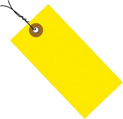 Dupont - 4-1/4" High x 2-1/8" Long, Safety & Facility Blank Tag - Yellow Spunbonded Olefin - Apex Tool & Supply