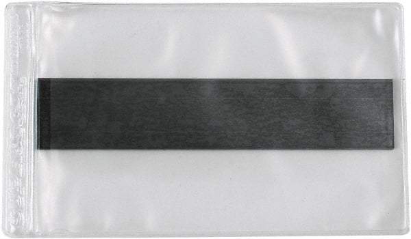 Superscan - 50 Piece Clear Magnetic Vinyl Envelope - 3" High x 5" Wide - Apex Tool & Supply