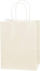Made in USA - Kraft Grocery Bag - 8 x 4-1/2 x 10-1/4, French Vanilla - Apex Tool & Supply