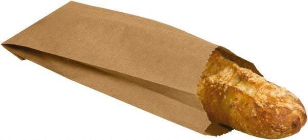 Made in USA - Kraft Grocery Bag - 3-3/4 x 2-1/4 x 11-1/2, Kraft - Apex Tool & Supply