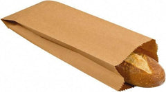 Made in USA - Kraft Grocery Bag - 4-1/2 x 2-1/2 x 16, Kraft - Apex Tool & Supply