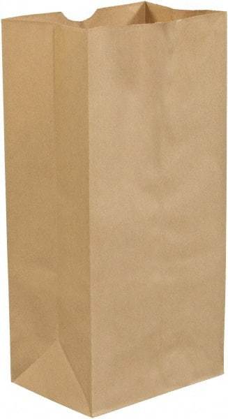 Made in USA - Kraft Grocery Bag - 8-1/4 x 5-5/16 x 16-1/8, Kraft - Apex Tool & Supply