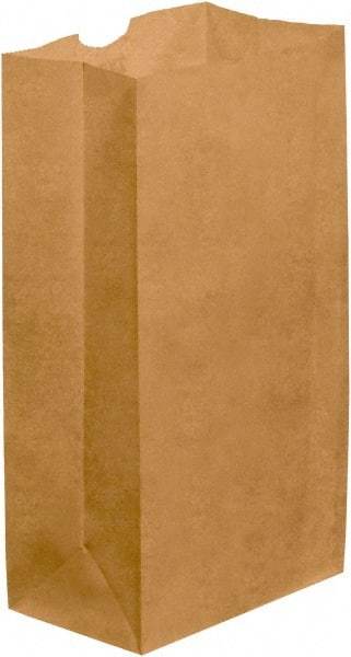 Made in USA - Kraft Grocery Bag - 6 x 3-5/8 x 11, Kraft - Apex Tool & Supply