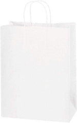 Made in USA - Kraft Grocery Bag - 10 x 5 x 13, White - Apex Tool & Supply