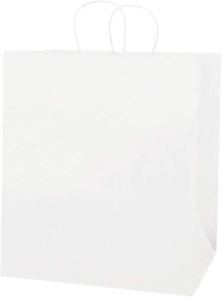 Made in USA - Kraft Grocery Bag - 14 x 10 x 15-1/2, White - Apex Tool & Supply